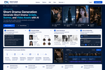 DAXI Cloud short drama generation interface